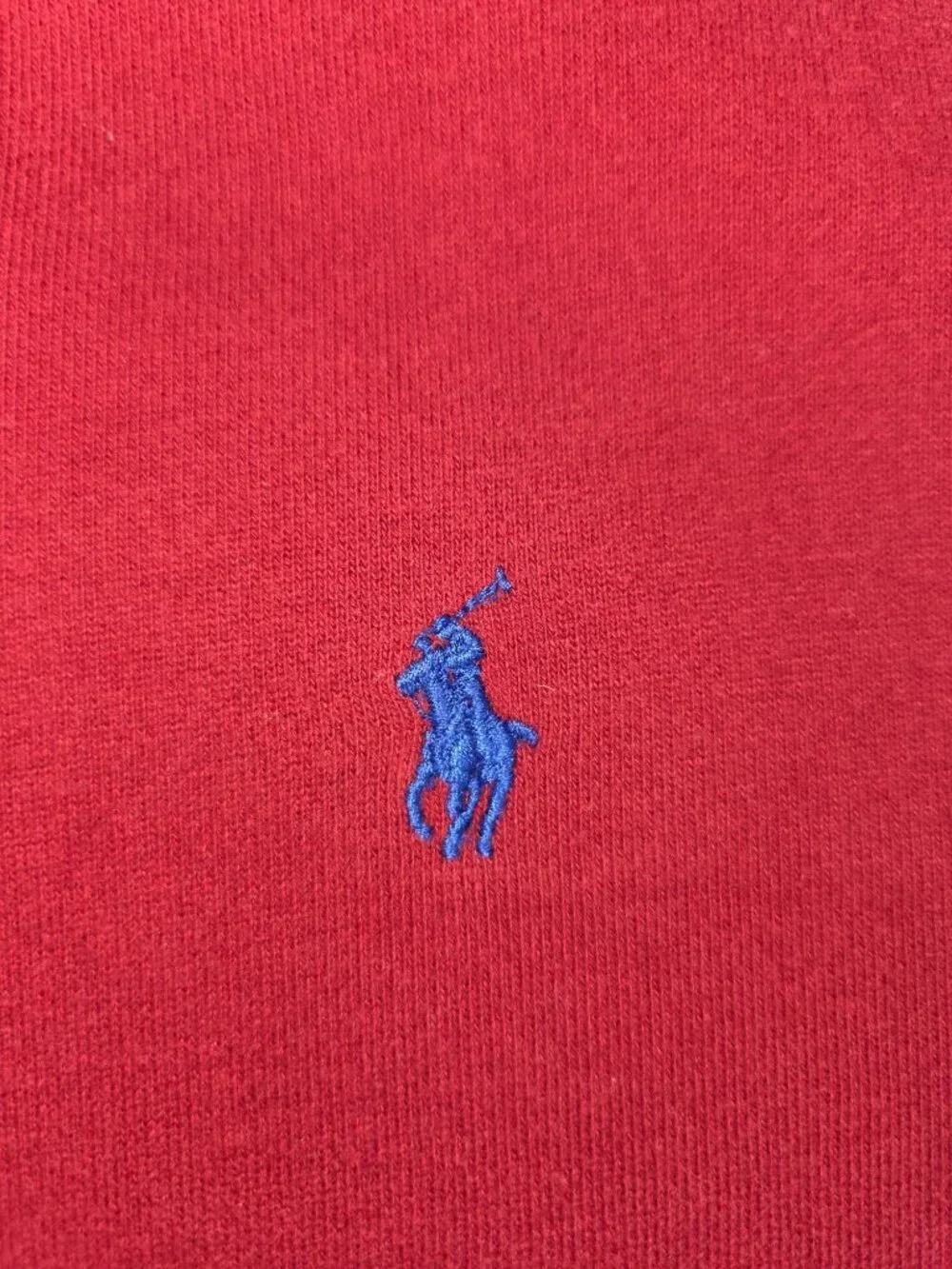 Polo Ralph Lauren Red 1/4 Zip Pullover Sweater Large